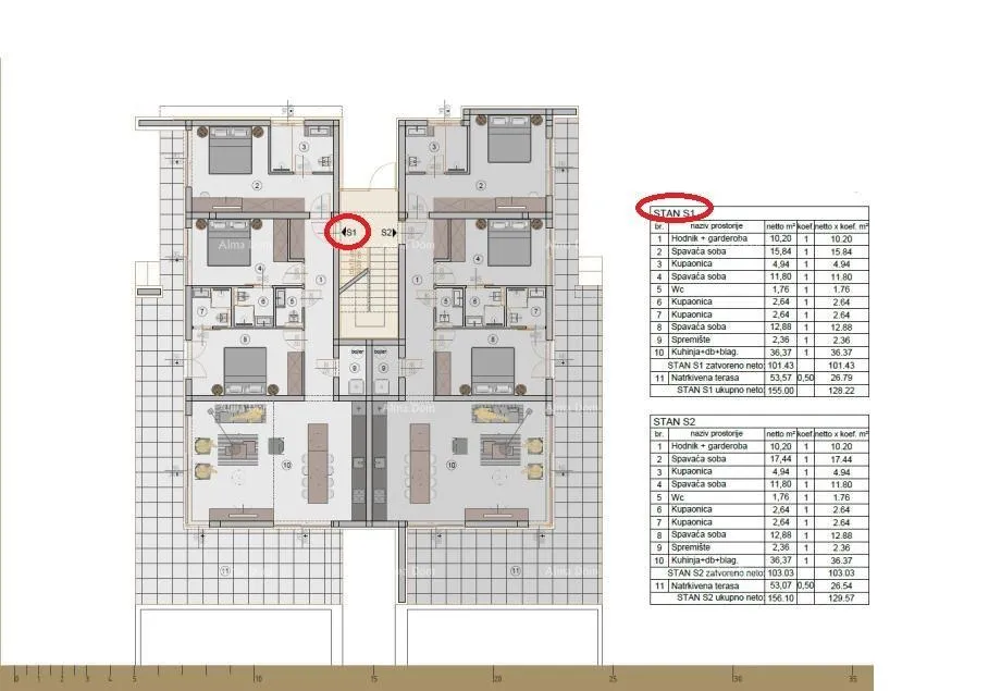 stan luksuzna rezidencija u rovinju – 128 m² + 254 m² vrt, bazen - slika 14
