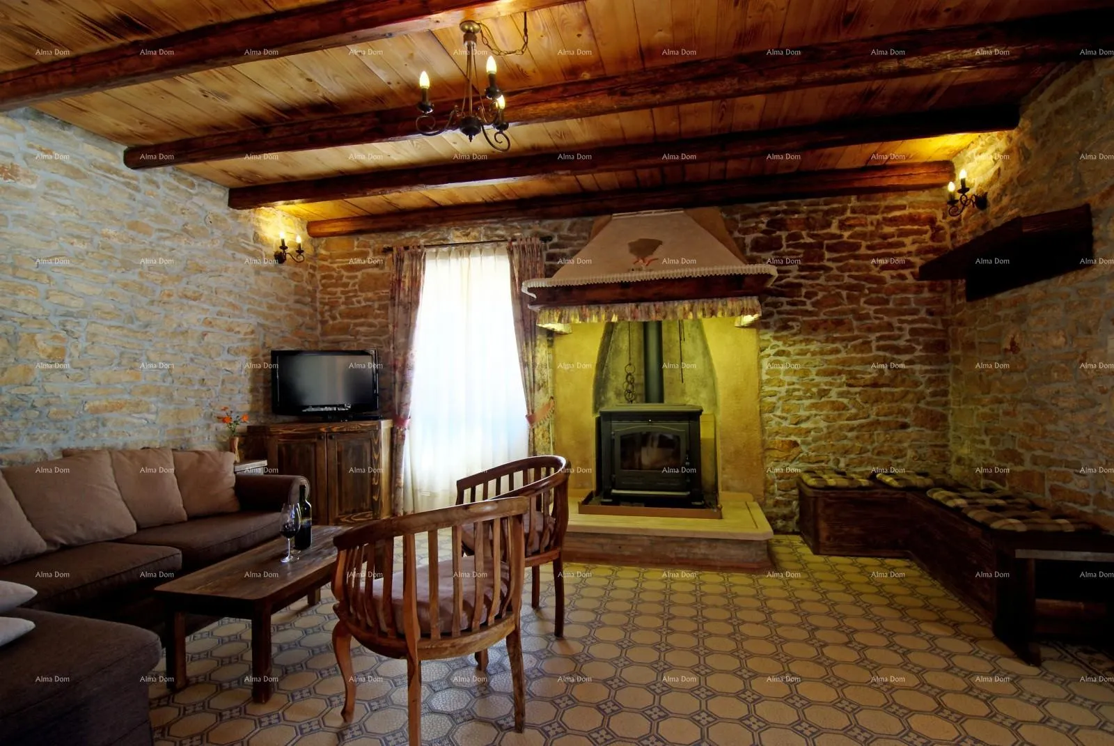 kuća predivna istarska kamena villa, blizina barbana. - slika 20