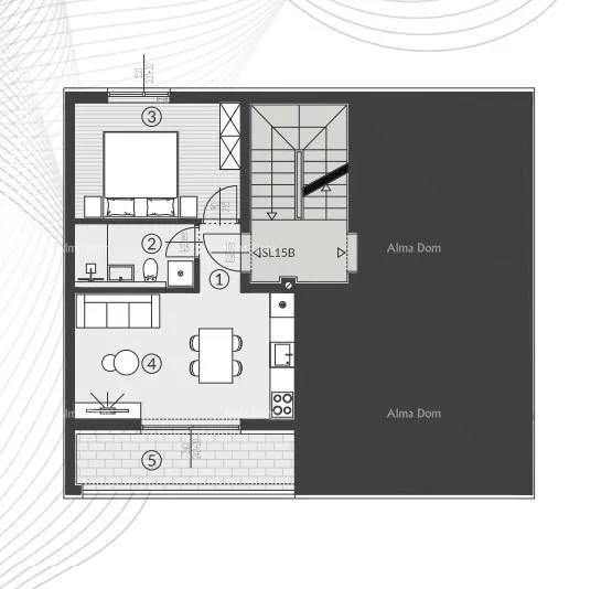 stan prodaja stanova u novom stambenom kompleksu, štinjan! 15b - slika 10