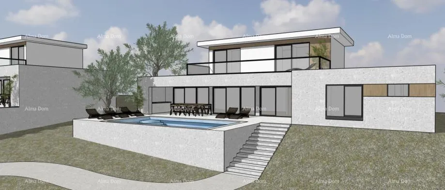 građevinsko zemljište motovun – okolica, građevinsko zemljište s projektom i dozvolom. - slika 2