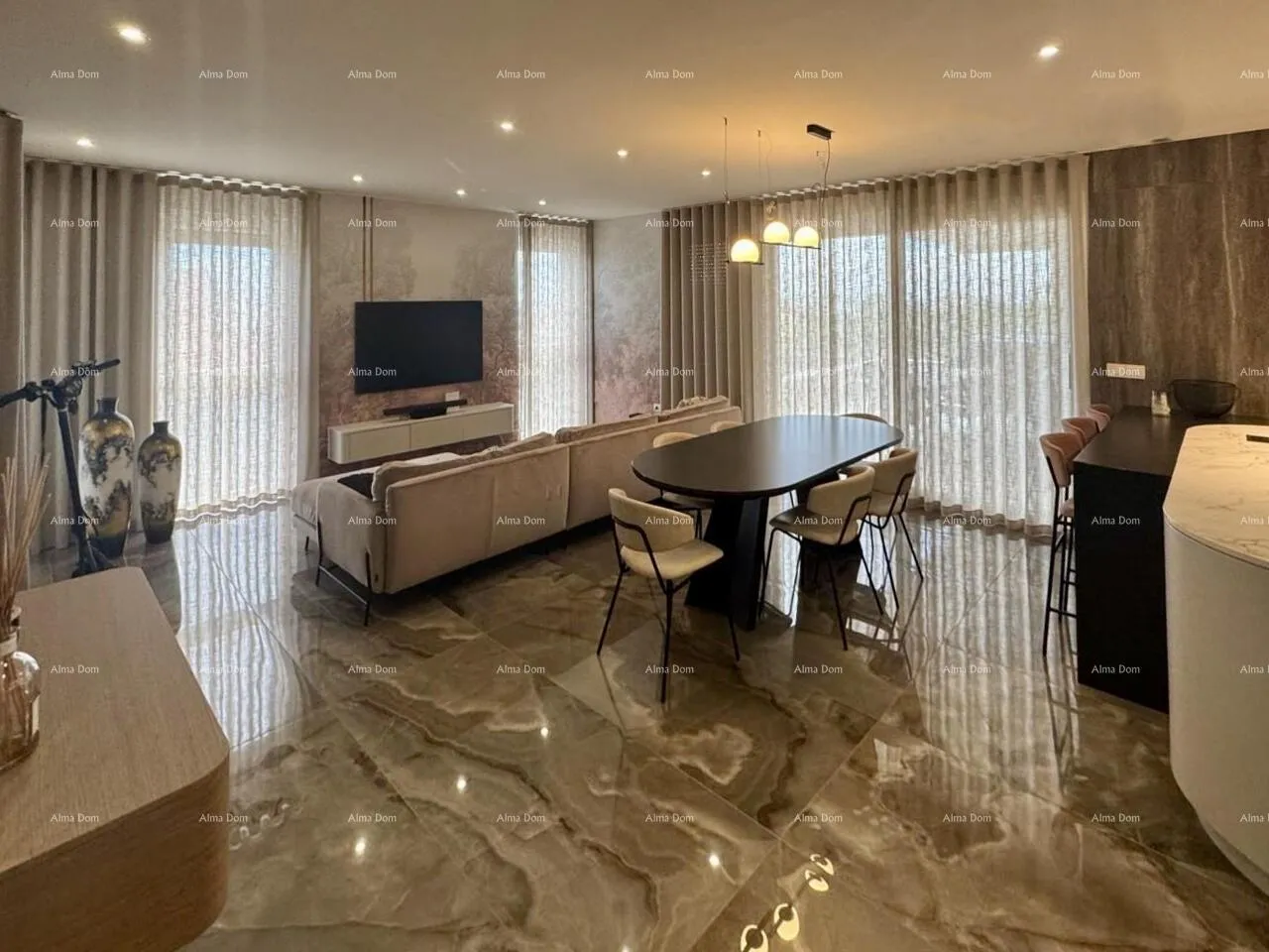 stan novigrad, luksuzni penthouse s panoramskim pogledom na more - slika 2