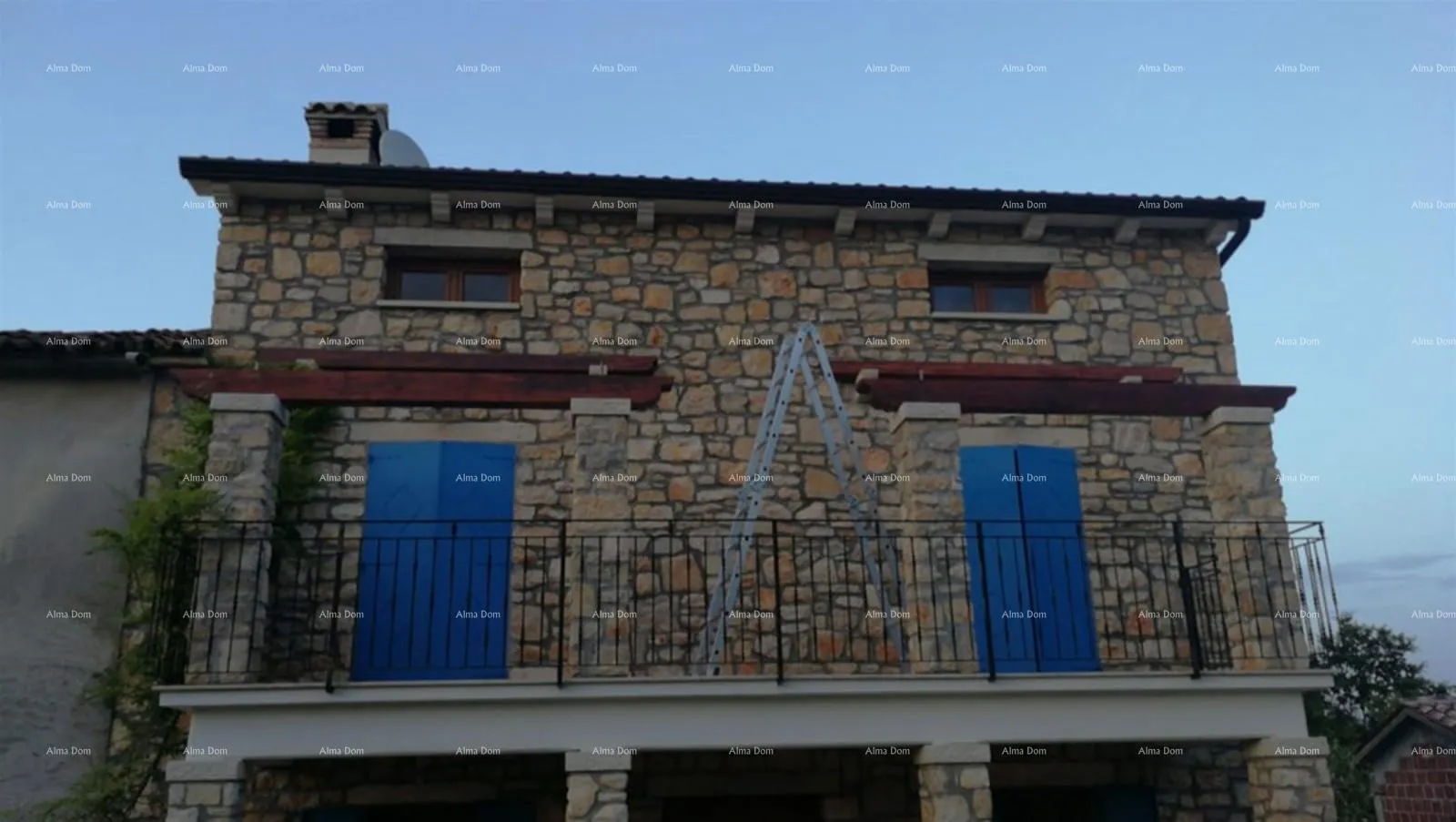 kuća labin okolica, kamena kuća s bazenom i velikom okućnicom - slika 3