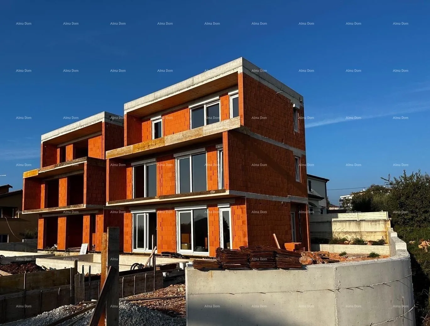 kuća moderna novogradnja s dva stana i panoramskim pogledom na more – žbandaj, poreč - slika 14