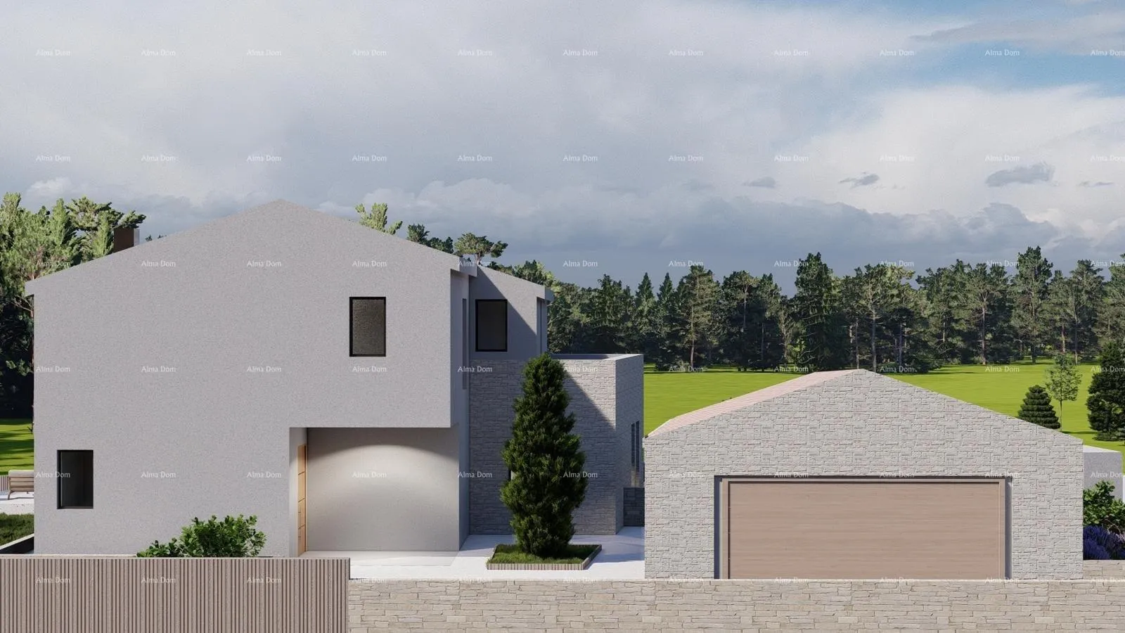 građevinsko zemljište tinjan – građevinsko zemljište 1.152 m² s dozvolom i projektom za kuću s bazenom - slika 13