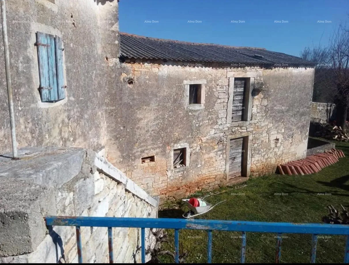 kuća pazin, istra - dvije stare kamene kuće s velikim zemljištem - slika 3