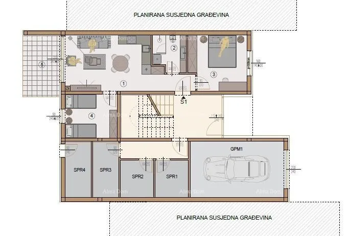 stan prodaja- stan u prizemlju, u novom stambenom kompleksu, valdebek,pula! - slika 9