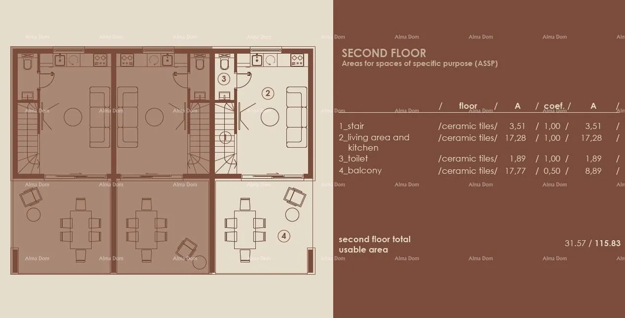 stan medulin, moderni troetažni apartman s pogledom na more, a3 - slika 8
