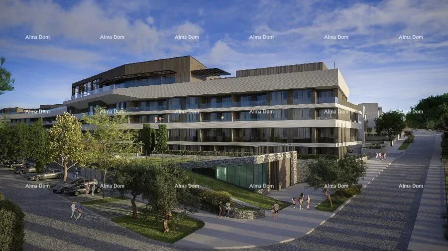 Stan Umag, resort luksuza i ljepote! Prodaja apartmana u resortu s zajedničkim, krovnim infinity bazenom od 105m! A59