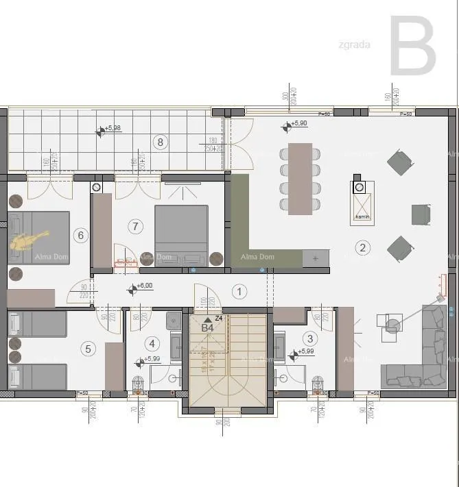 stan prodaja modernih stanova u novom stambenom projektu, pogled na more, štinjan, b4 - slika 11
