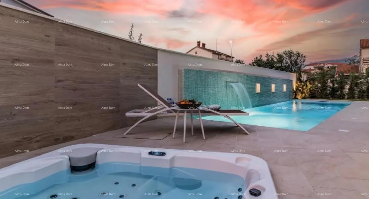 kuća prodaja prekrasne vile sa bazenom, jaccuzzi-jem i pogledom na more, fažana! - slika 13