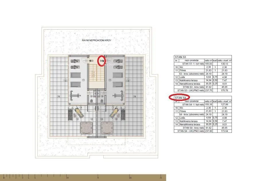 stan luksuzni dvoetažni stan u rovinju – 237,00 m² (netto 173,64 m²) - slika 8