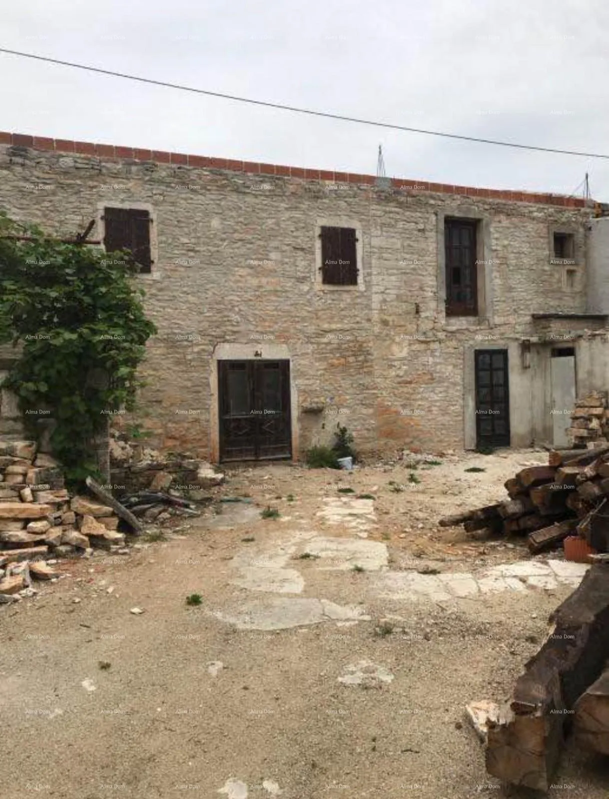 kuća kamena kuća za renovaciju s projektom, kanfanar! - slika 3