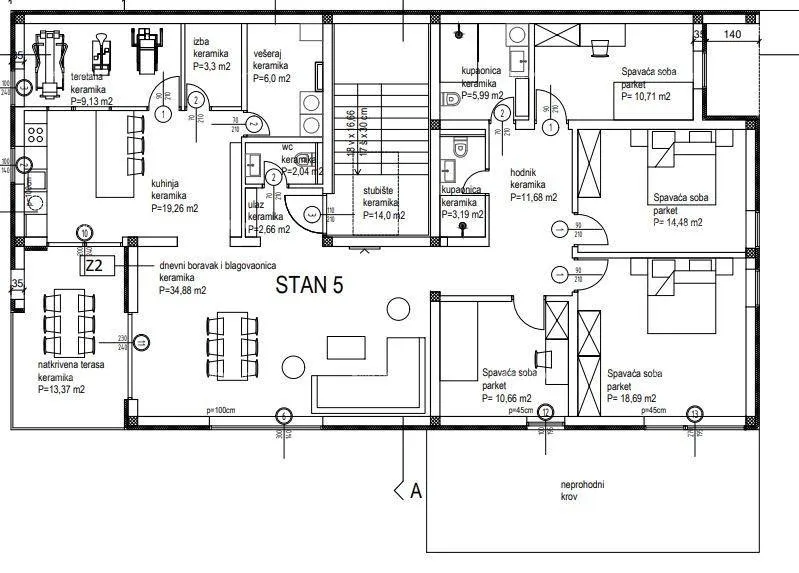 stan četverosoban stan s5 na 2. katu novogradnji u kanfanaru - slika 11