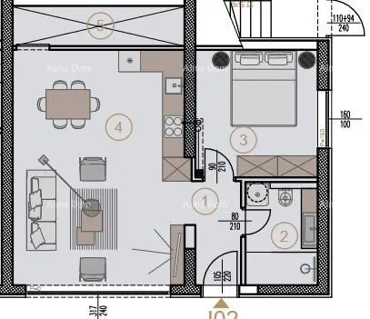 stan prodaja stanova u novom poslovno - stambenom projektu, poreč, j02-zgrada j - slika 21