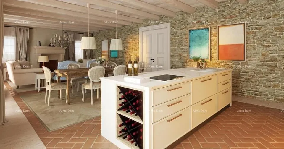 građevinsko zemljište motovun – građevinsko zemljište 1.965 m² s projektom vile i pogledom na prirodu - slika 3