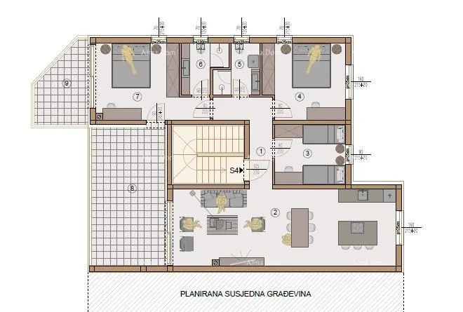 stan penthouse, stan s garažom i pm, u novom stambenom kompleksu, valdebek, pula! zg6 s4 - slika 7