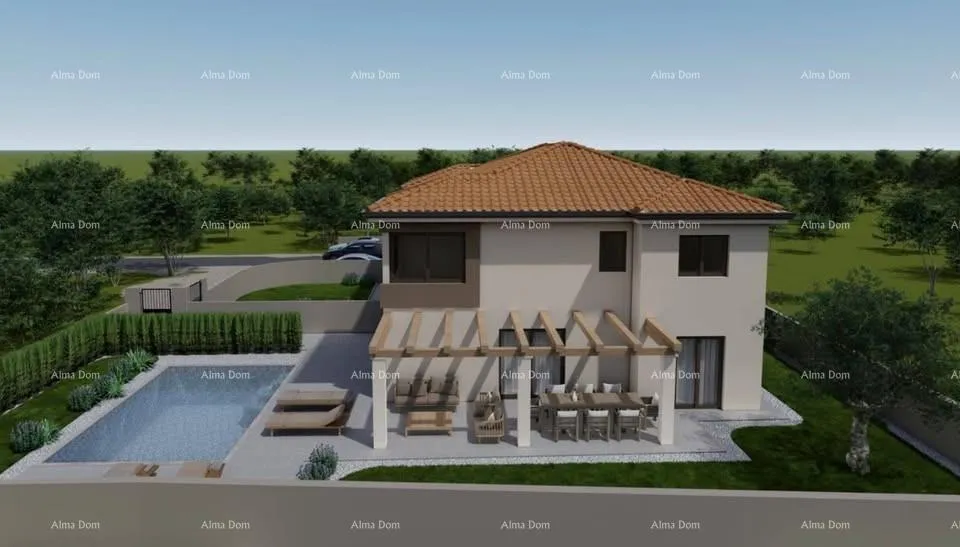 kuća poreč, dvije moderne vile s bazenom i saunom u izgradnji – istra - slika 2