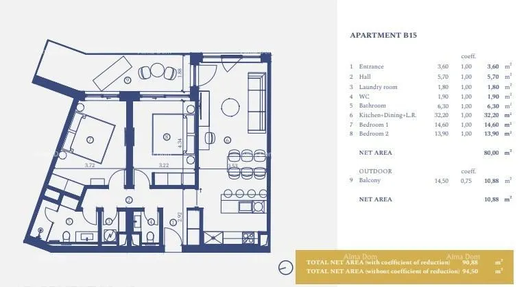 stan umag. alberi. luksuzni resort s krovnim infinity bazenom! - slika 21