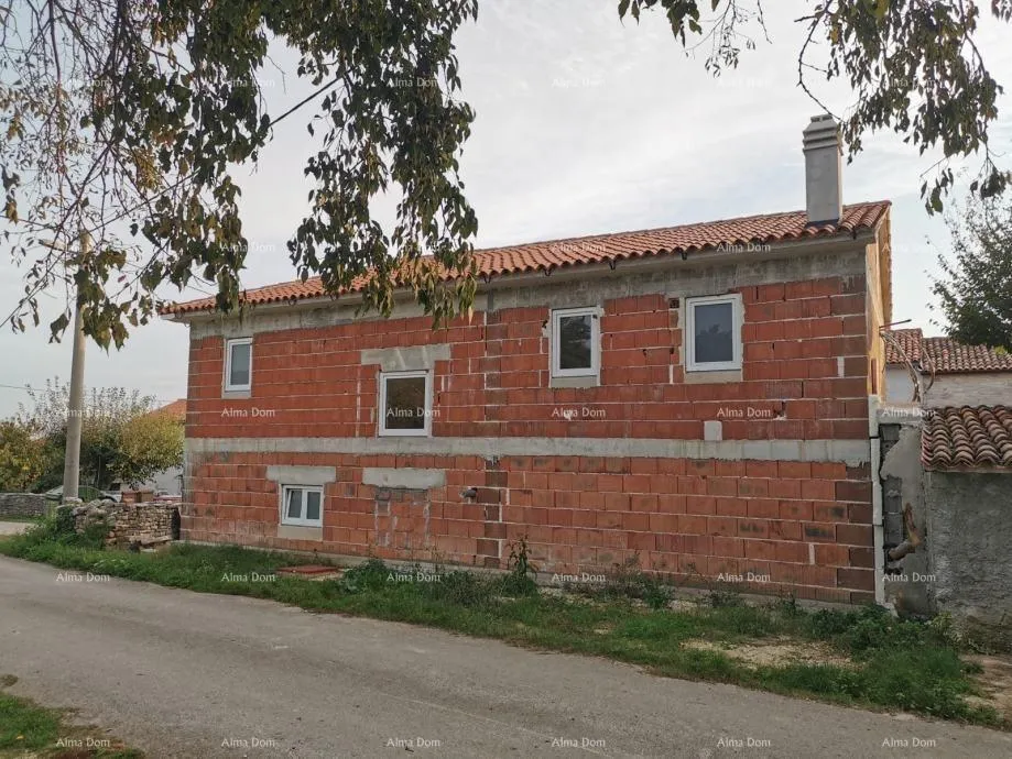 kuća prodaje se atraktivna kuća u visokoj fazi gradnje, blizu kanfanara - slika 11
