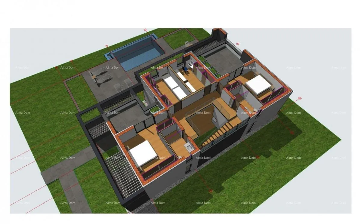 kuća projekt za novogradnju vile u medulinu! - slika 10