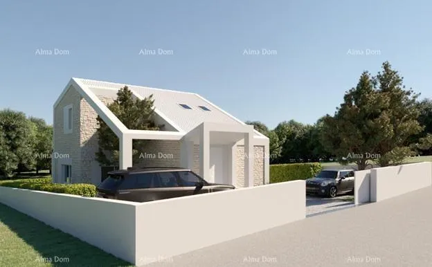 građevinsko zemljište prodaja zemljišta 511 m2 s građevinskom dozvolom i plaćenim doprinosima, medulin! - slika 3