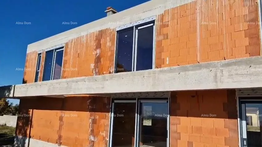 kuća kanfanar, moderna kuća u roh-bau fazi - slika 14