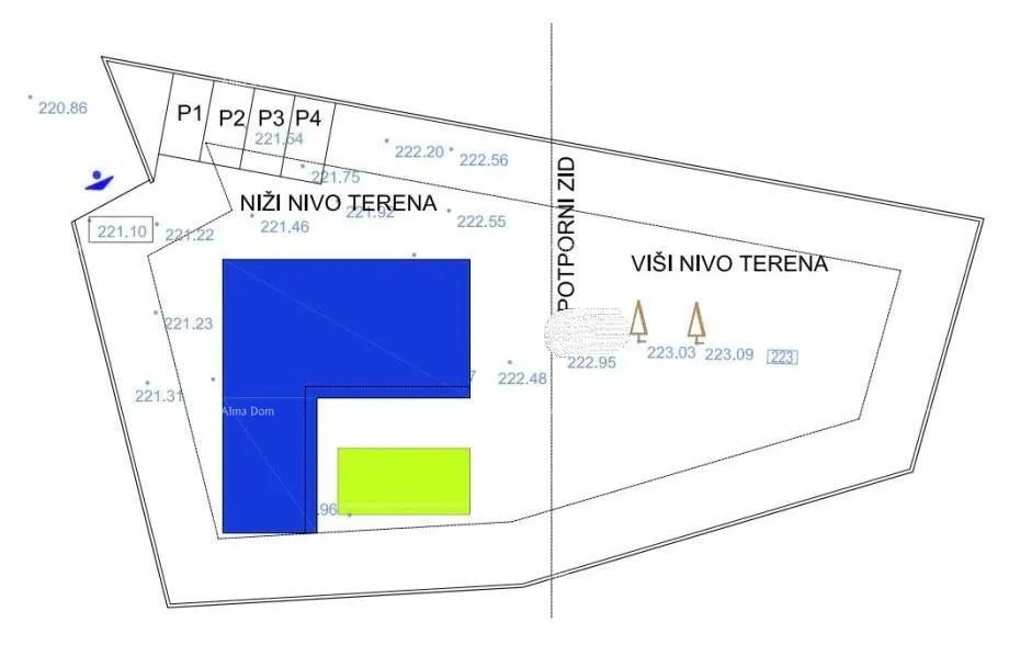 građevinsko zemljište građevinsko zemljište s projektom vile s bazenom, rebići. - slika 9