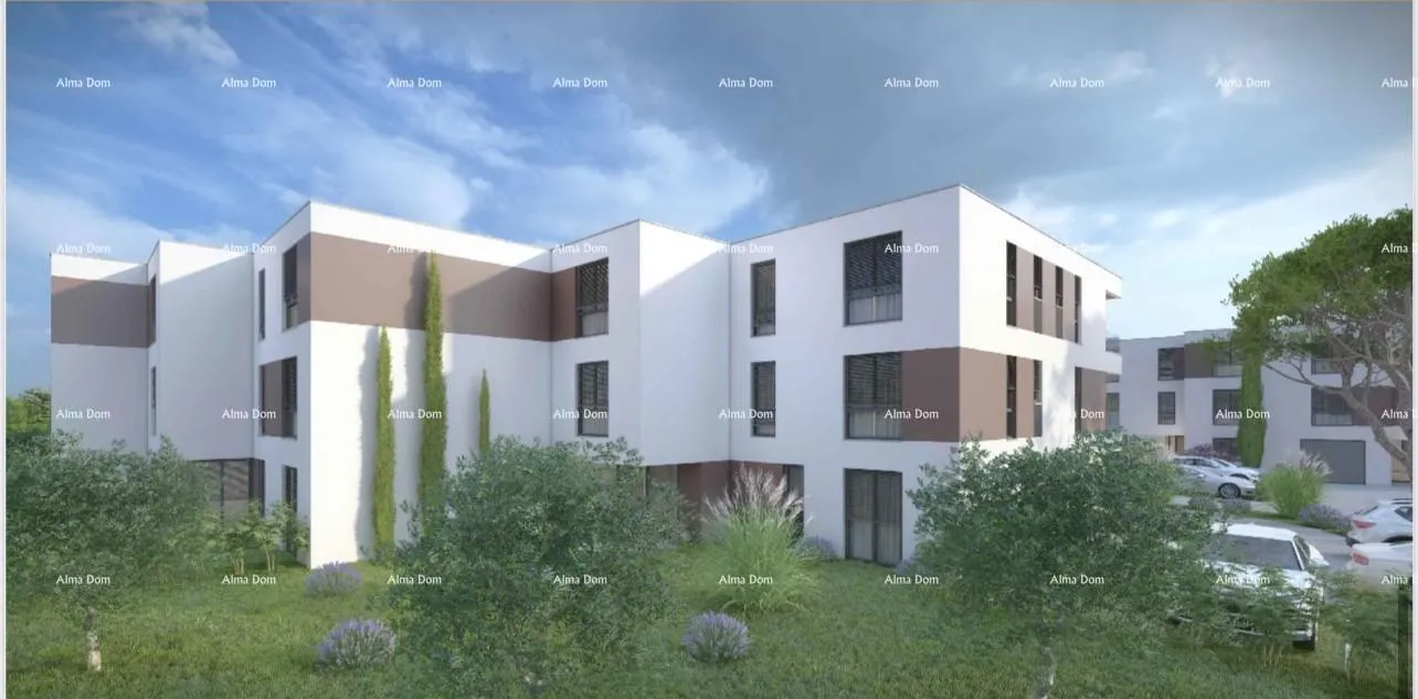 stan penthouse, stan 132m2, garaža + pm, u novom stambenom kompleksu, valdebek, pula! - slika 5