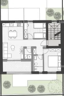 stan prodaja stanova u novom stambenom kompleksu, štinjan! 3b - slika 15