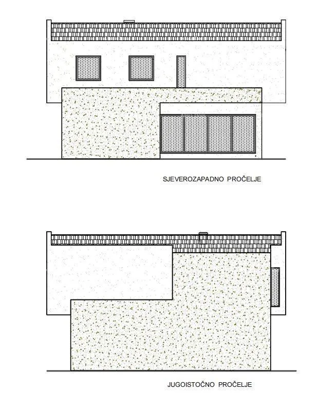Građevinsko zemljište Prodaje se građevinsko zemljište sa pravomoćnom građevinskom dozvolom, Orbanići - Marčana