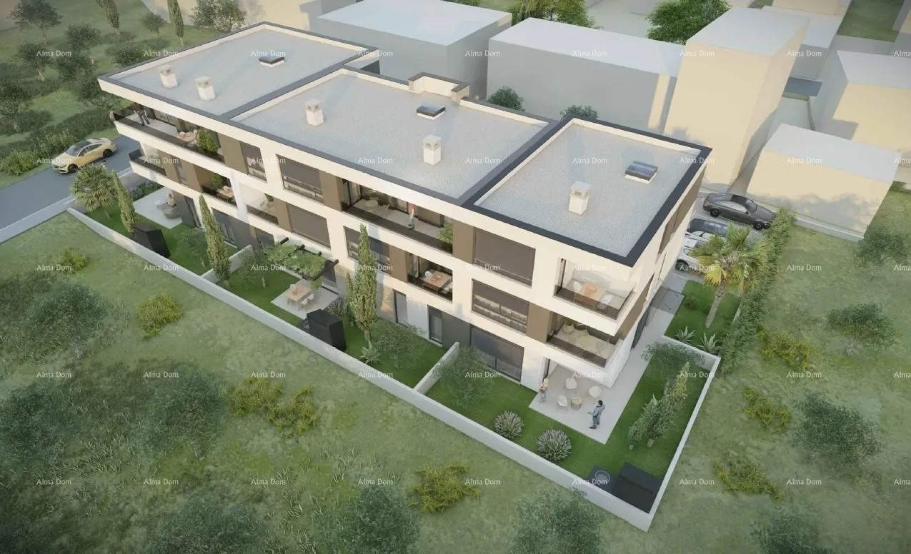 stan prodaja modernih stanova u novom stambenom projektu, pogled na more, štinjan, b4 - slika 2