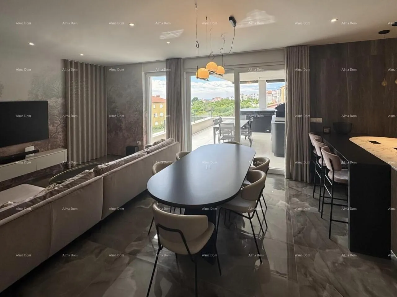 stan novigrad, luksuzni penthouse s panoramskim pogledom na more - slika 6