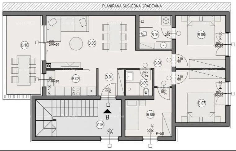 stan stan na atraktivnoj lokaciji sa parkirnim mjestom i ostavom - stan b/z3, premanturska cesta - slika 9