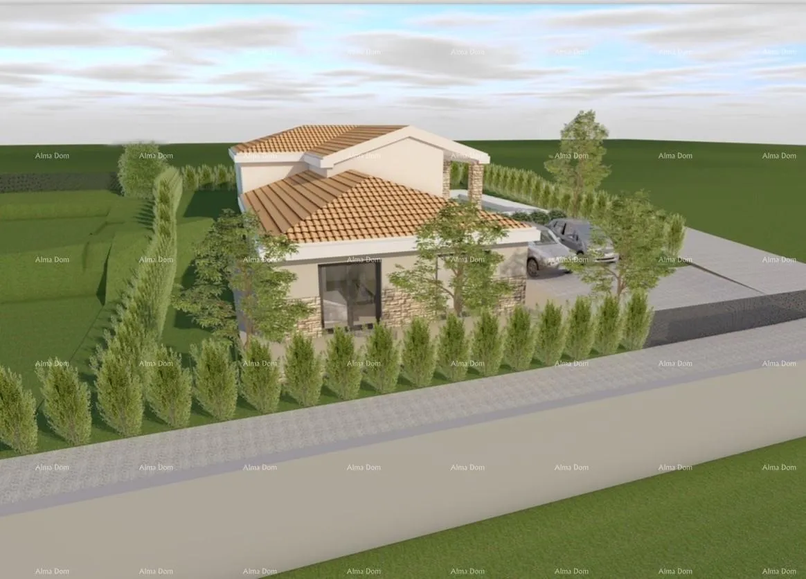 građevinsko zemljište prodaja građevinske parcele sa ishodovanom, pravomoćnom građevinskom dozvolom , bibići!! - slika 4