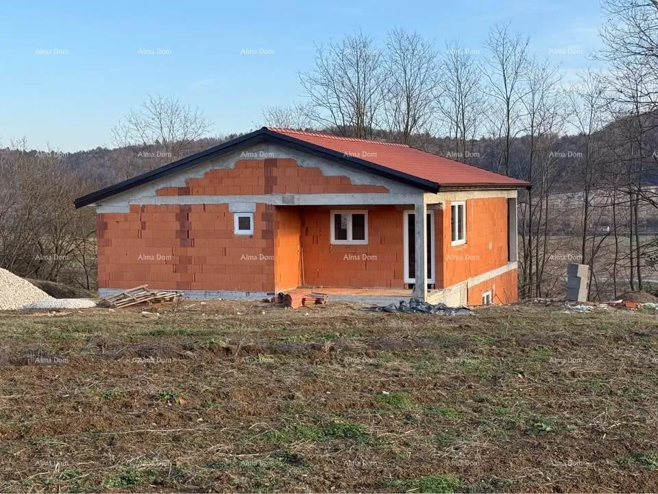 kuća kuća u roh-bau fazi s velikom okućnicom – cerovlje - slika 3