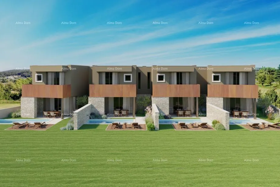 kuća bale. moderna kuća u nizu s bazenom, 148,56 m² - slika 2