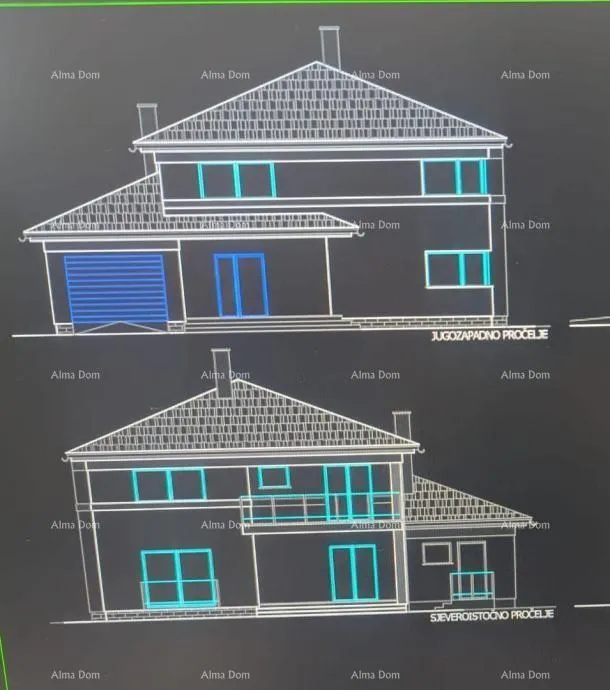građevinsko zemljište krnica – građevinsko zemljište s dozvolom i projektom - slika 2