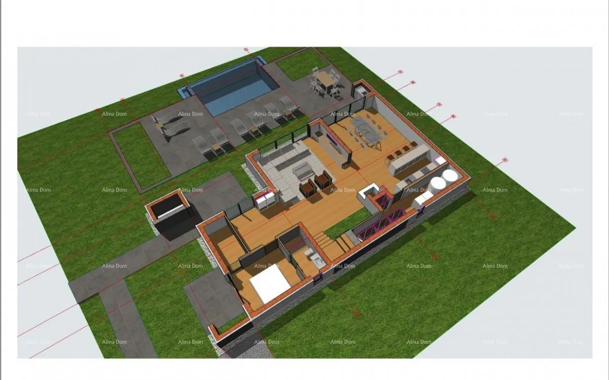 kuća projekt za novogradnju vile u medulinu! - slika 9