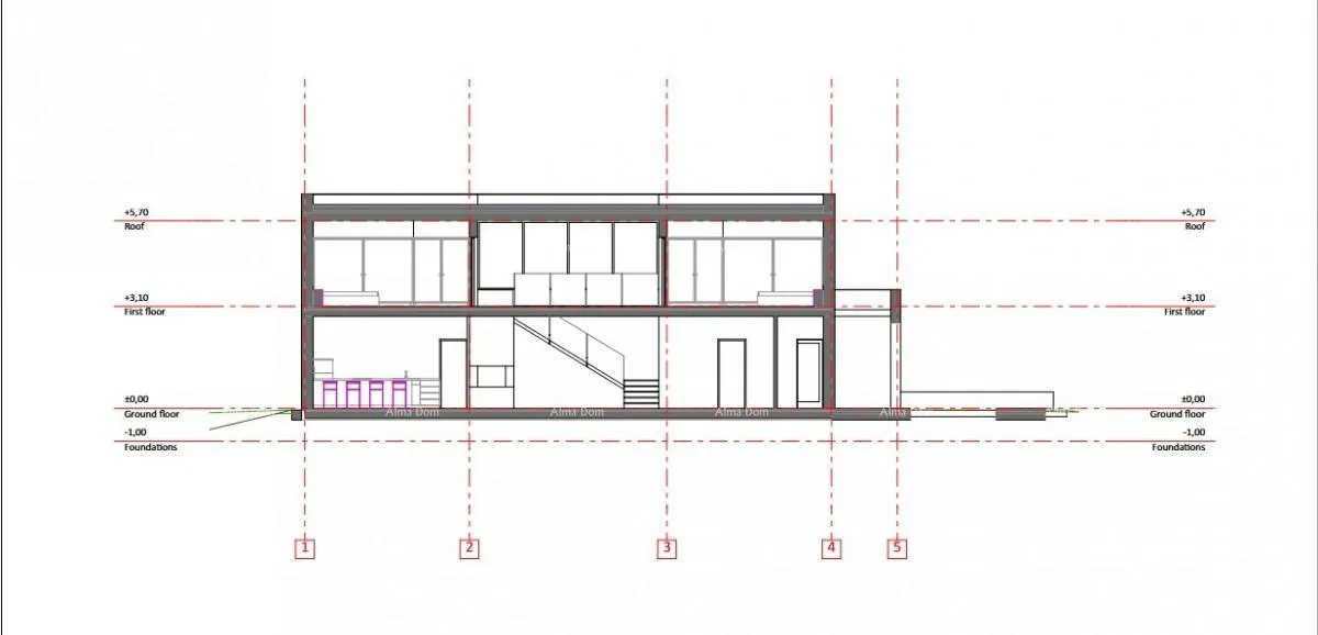kuća projekt za novogradnju vile u medulinu! - slika 5
