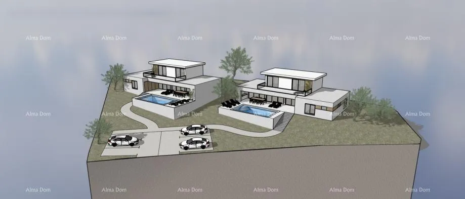 Građevinsko zemljište Motovun – okolica, građevinsko zemljište s projektom i dozvolom.