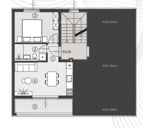 stan istra, prodaja stanova u novom stambenom kompleksu, štinjan! 8b - slika 15