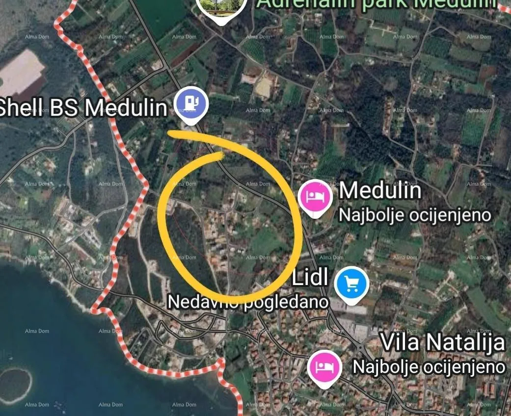 Građevinsko zemljište Građevinska parcela, Medulin! 3 parcele u ponudi