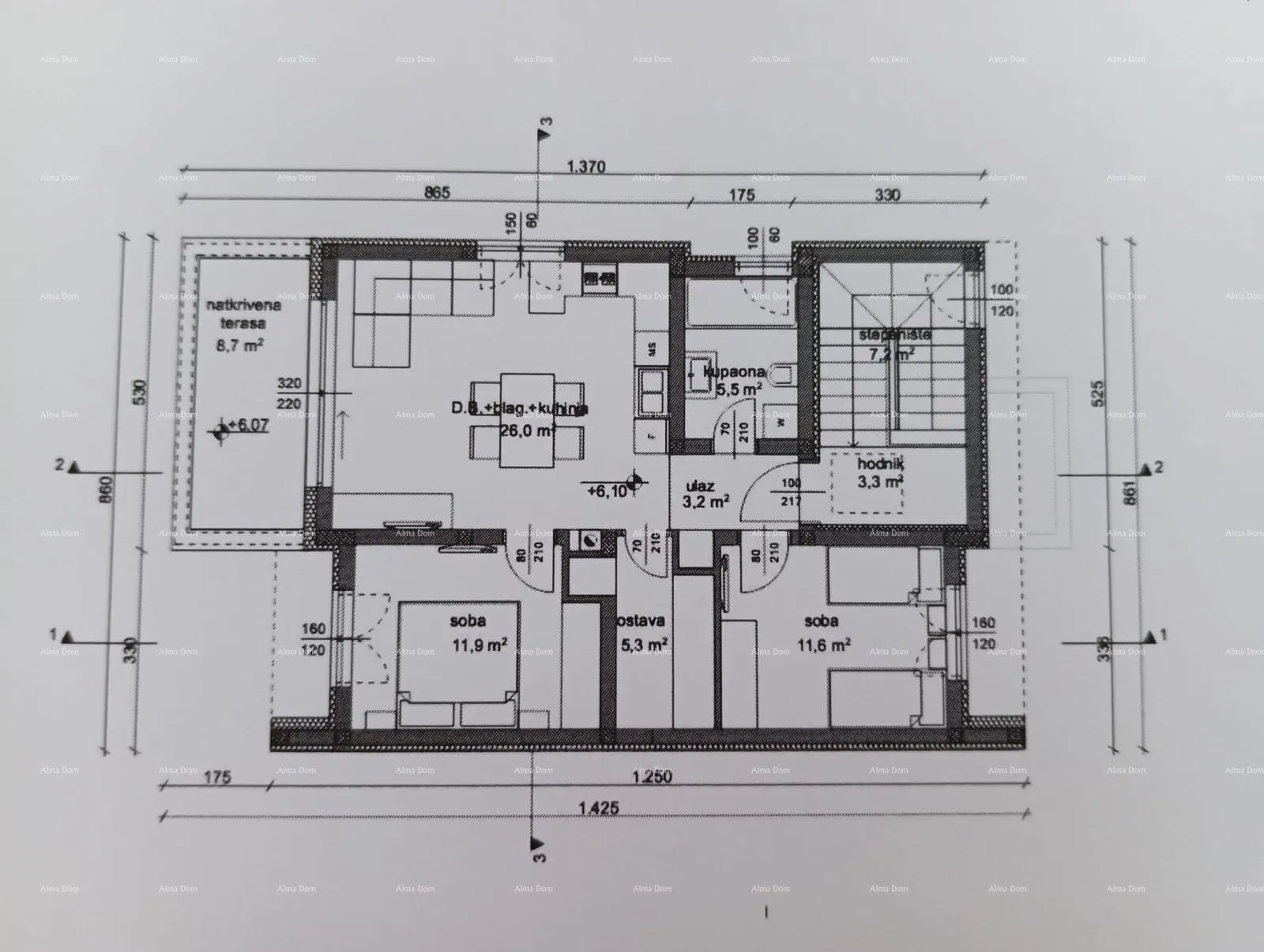 stan novi projekt – stan u valbandonu, 650 m od mora. novogradnja. - slika 10