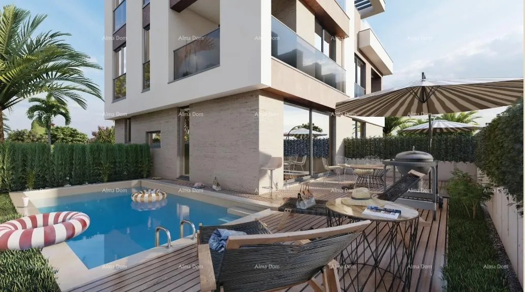 Kuća Prodaja - Dupleks vila u mediteranskom stilu s bazenom i pogledom na more, Medulin!