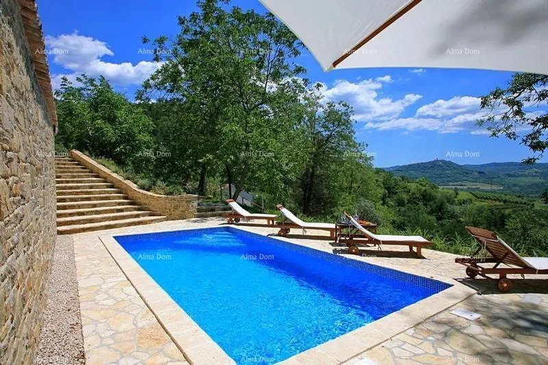 kuća kamena kuća sa bazenom i panoramskim pogledom. blizina livada. - slika 21