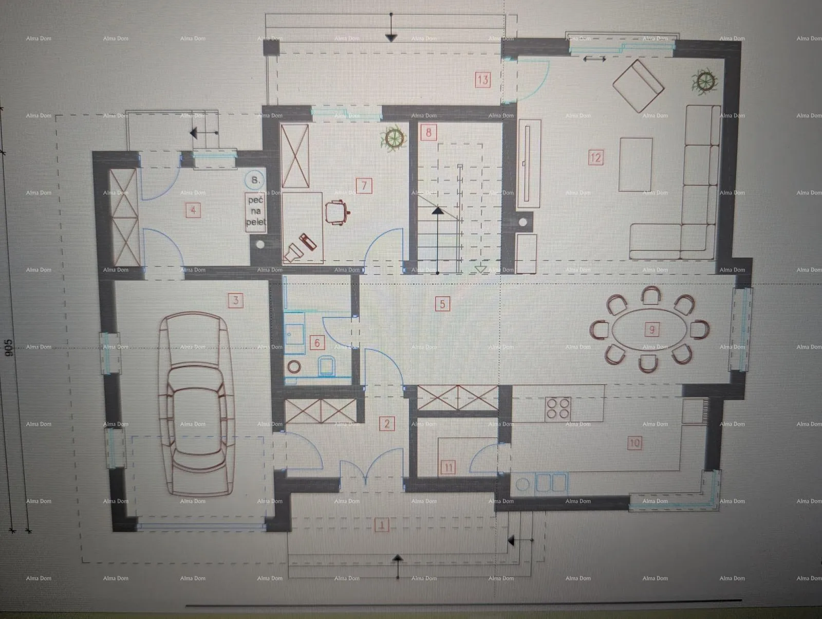 građevinsko zemljište krnica – građevinsko zemljište s dozvolom i projektom - slika 3
