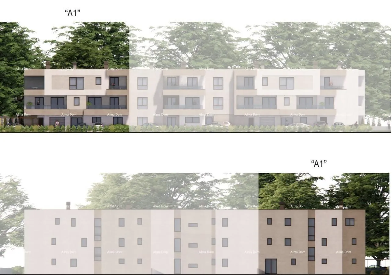 stan prodaja stanova u izgradnji - novi stambeni kompleks, pula! stan d zg a1 - slika 6