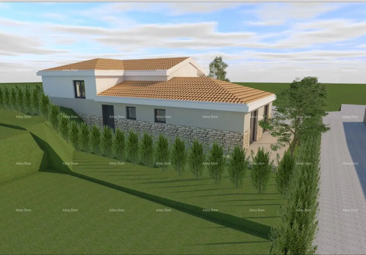 Građevinsko zemljište Prodaja građevinske parcele sa ishodovanom, pravomoćnom građevinskom dozvolom , BIBIĆI!! - Svetvinčenat