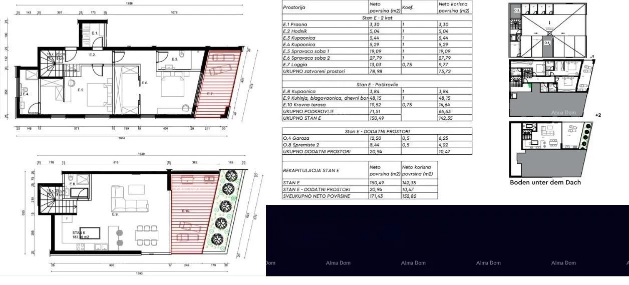 stan rovinj - dvoetažni apartman s prekrasnim pogledom na more (e) - slika 17