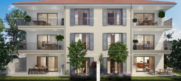 Građevinsko zemljište GRAĐEVINSKO ZEMLJIŠTE S DOZVOLOM ZA IZGRADNJU 6 LUKSUZNIH APARTMANA – KAŠTEL - Kaštel, Buje